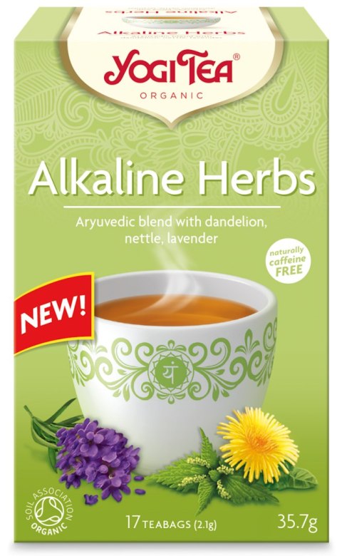 HERBATKA ZIOŁA ALKALICZNE (ALKALINE HERBS) BIO (17 x 2,1 g) 35,7 g - YOGI TEA YOGI TEA (herbaty i herbatki) HERBATKA ZIOŁA ALKALICZNE (ALKALINE HERBS) BIO (17 x 2,1 g) 35,7 g - YOGI TEA YOGI TEA (herbaty i herbatki)