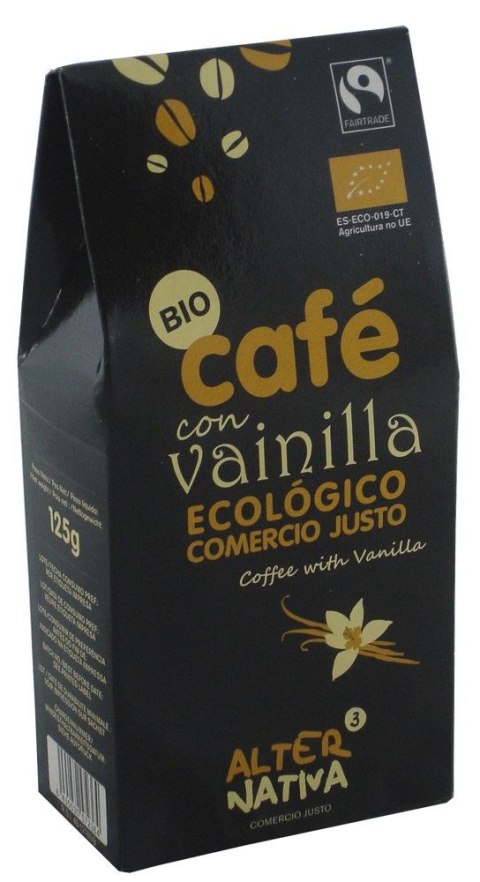 KAWA MIELONA ARABICA/ROBUSTA Z WANILIĄ FAIR TRADE BIO 125 g - ALTERNATIVA ALTERNATIVA (kawy, lizaki, cukier, kakao)