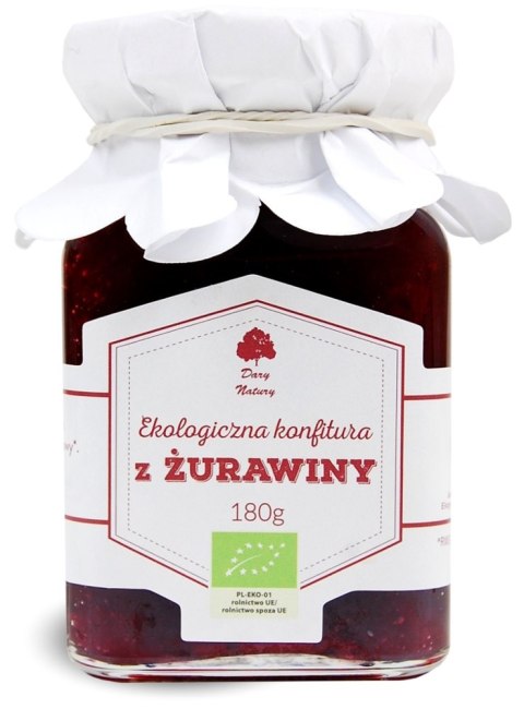 KONFITURA Z ŻURAWINY BIO 180 g - DARY NATURY DARY NATURY - inne BIO