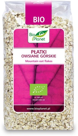 PŁATKI OWSIANE GÓRSKIE BIO 300 g - BIO PLANET BIO PLANET - seria RÓŻOWA (płatki, otręby, musli)