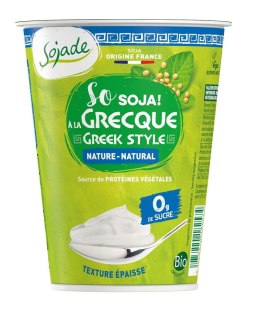 PRODUKT SOJOWY NATURALNY TYPU GRECKIEGO BEZ CUKRU BEZGLUTENOWY BIO 400 g - SOJADE SOJADE (prod. sojowe bifidus, desery ryż. i soj.)