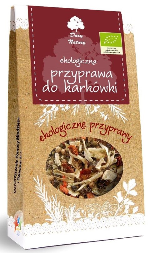 PRZYPRAWA DO KARKÓWKI BIO 40 g - DARY NATURY DARY NATURY - przyprawy i zioła PRZYPRAWA DO KARKÓWKI BIO 40 g - DARY NATURY DARY NATURY - przyprawy i zioła