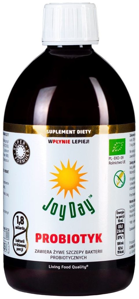PROBIOTYK BEZGLUTENOWY BIO 500 ml - JOY DAY JOY DAY (napoje probiotyczne) PROBIOTYK BEZGLUTENOWY BIO 500 ml - JOY DAY JOY DAY (napoje probiotyczne)