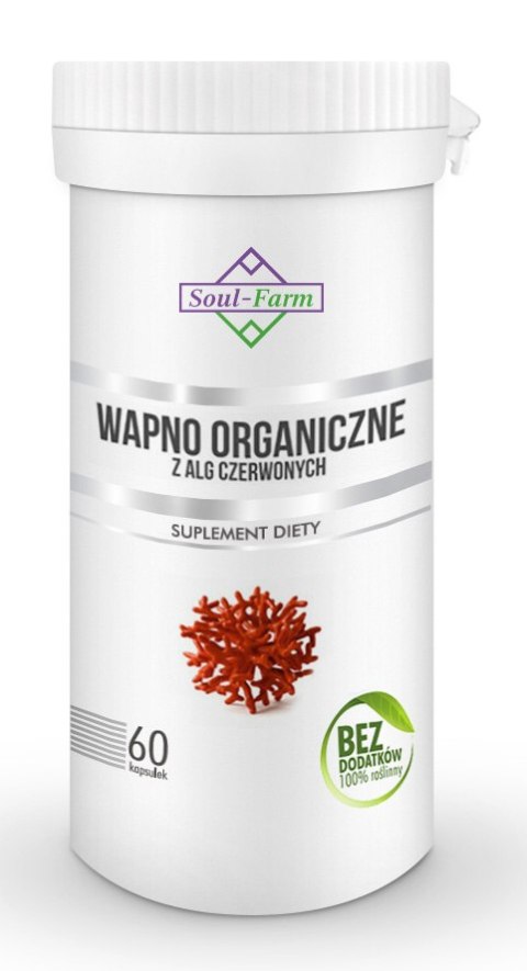 WAPNO ORGANICZNE (800 mg) 60 KAPSUŁEK - SOUL FARM SOUL FARM (witaminy i ekstrakty) WAPNO ORGANICZNE (800 mg) 60 KAPSUŁEK - SOUL FARM SOUL FARM (witaminy i ekstrakty)