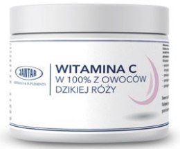 WITAMINA C Z DZIKIEJ RÓŻY W PROSZKU (1000 mg) 300 g - JANTAR JANTAR (woda i suplementy)