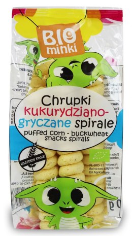 CHRUPKI KUKURYDZIANO-GRYCZANE SPIRALE BEZGLUTENOWE BIO 60 g - BIOMINKI BIOMINKI (przekąski dla dzieci, kaszki)