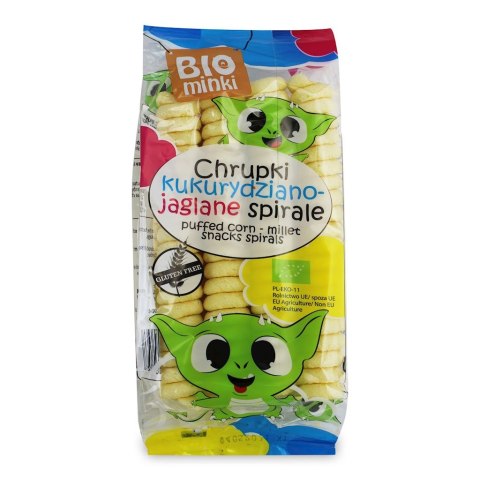 CHRUPKI KUKURYDZIANO-JAGLANE SPIRALE BEZGLUTENOWE BIO 60 g - BIOMINKI BIOMINKI (przekąski dla dzieci, kaszki)