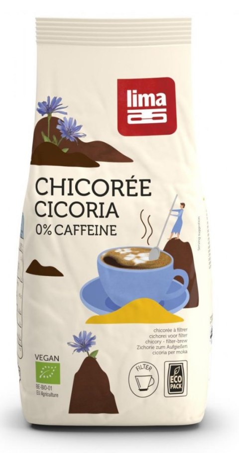 CYKORIA DO ZAPARZANIA BIO 250 g - LIMA LIMA (sosy sojowe, kawy zbożowe) CYKORIA DO ZAPARZANIA BIO 250 g - LIMA LIMA (sosy sojowe, kawy zbożowe)