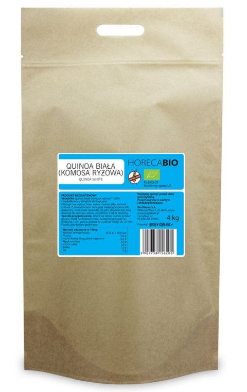 QUINOA BIAŁA (KOMOSA RYŻOWA) BEZGLUTENOWA BIO 4 kg - HORECA (BIO PLANET) HORECA BIO - pozostałe QUINOA BIAŁA (KOMOSA RYŻOWA) BEZGLUTENOWA BIO 4 kg - HORECA (BIO PLANET) HORECA BIO - pozostałe