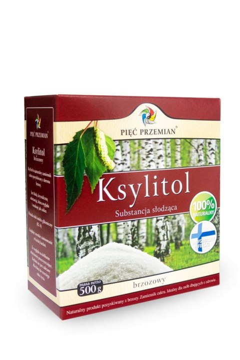 KSYLITOL 500 g (PUDEŁKO PAPIEROWE) - PIĘĆ PRZEMIAN (FINLANDIA) PIĘĆ PRZEMIAN (produkty spożywcze)