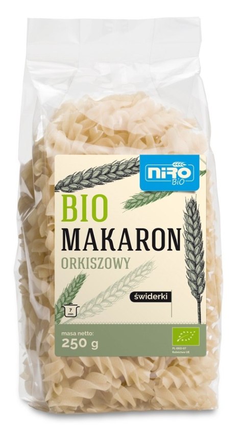 MAKARON (ORKISZOWY) ŚWIDERKI BIO 250 g - NIRO NIRO (makarony orkiszowe) MAKARON (ORKISZOWY) ŚWIDERKI BIO 250 g - NIRO NIRO (makarony orkiszowe)