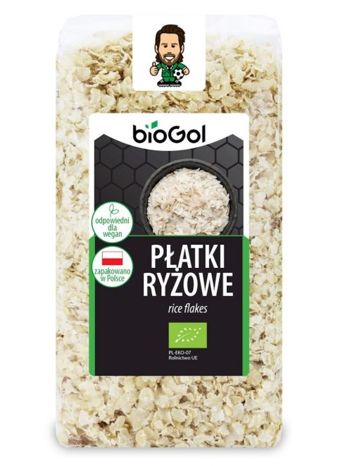 PŁATKI RYŻOWE BIO 300 g - BIOGOL BIOGOL (produkty śniadaniowe, przekąski bez cukru)