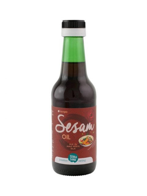 OLEJ SEZAMOWY (Z PRAŻONYCH NASION) BEZGLUTENOWY BIO 250 ml - TERRASANA TERRASANA (kremy, makarony, sosy sojowe, inne)