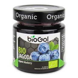 MUS JAGODA BIO 200 g - BIOGOL BIOGOL (produkty śniadaniowe, przekąski bez cukru)