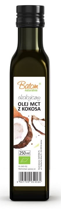 OLEJ KOKOSOWY MCT KETO BIO 250 ml - BATOM BATOM (oleje, soki, sole kąpielowe)