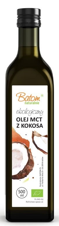 OLEJ KOKOSOWY MCT KETO BIO 500 ml - BATOM BATOM (oleje, soki, sole kąpielowe)