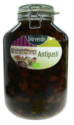 OLIWKI CZARNE KALAMATA BEZ PESTEK Z ZIOŁAMI W OLEJU BIO 4,55 kg (SŁOIK) - BIO-VERDE BIO-VERDE (oliwki, sery, makarony, przystawki)