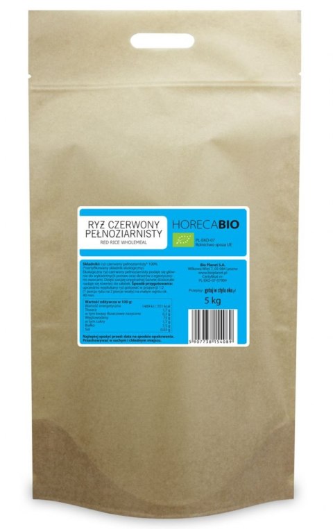 RYŻ CZERWONY PEŁNOZIARNISTY BIO 5 kg - HORECA (BIO PLANET) HORECA BIO - pozostałe RYŻ CZERWONY PEŁNOZIARNISTY BIO 5 kg - HORECA (BIO PLANET) HORECA BIO - pozostałe
