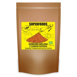 KURKUMA MIELONA Z CZARNYM PIEPRZEM BIO 200 g - BIO PLANET BIO PLANET - seria SUPERFOODS