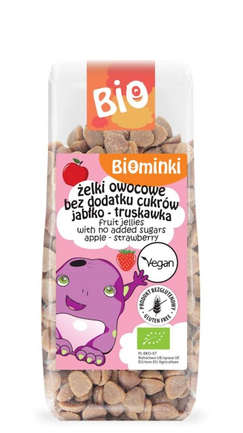 ŻELKI OWOCOWE BEZ DODATKU CUKRÓW BEZGLUTENOWE BIO 150 g - BIOMINKI BIOMINKI (przekąski dla dzieci, kaszki)