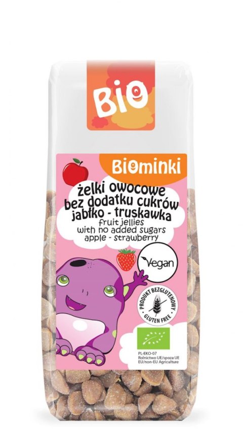 ŻELKI OWOCOWE BEZ DODATKU CUKRÓW BEZGLUTENOWE BIO 75 g - BIOMINKI BIOMINKI (przekąski dla dzieci, kaszki)