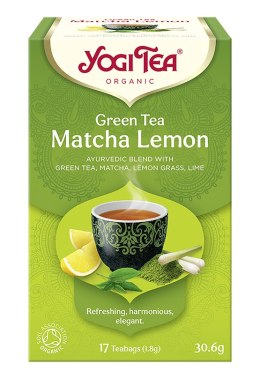 HERBATA ZIELONA Z CYTRYNĄ I MATCHĄ (GREEN TEA MATCHA LEMON) BIO (17 x 1,8 g) 30,6 g - YOGI TEA YOGI TEA (herbaty i herbatki)