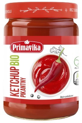 KETCHUP PIKANTNY BEZGLUTENOWY BIO 315 g - PRIMAVIKA PRIMAVIKA (przetwory i pasty vege) KETCHUP PIKANTNY BEZGLUTENOWY BIO 315 g - PRIMAVIKA PRIMAVIKA (przetwory i pasty vege)